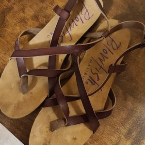 Blowfish Malibu Brown leather sandals